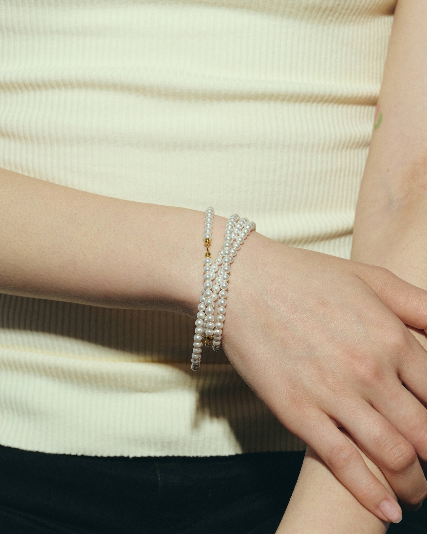 Many Way Long Pearl Necklace（Gold / Silver）