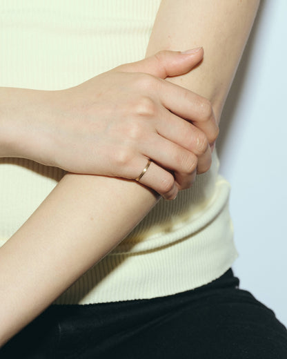 Flat Thick Ring / 10K