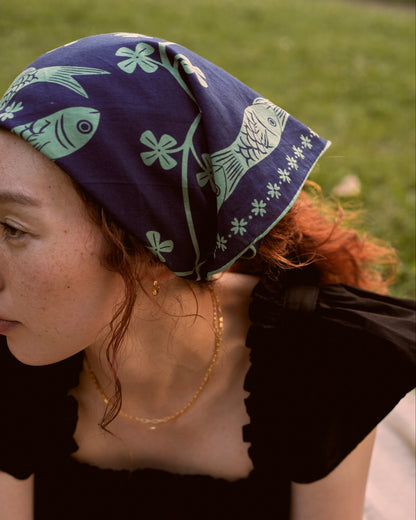 Lucky Fish Cotton Bandana