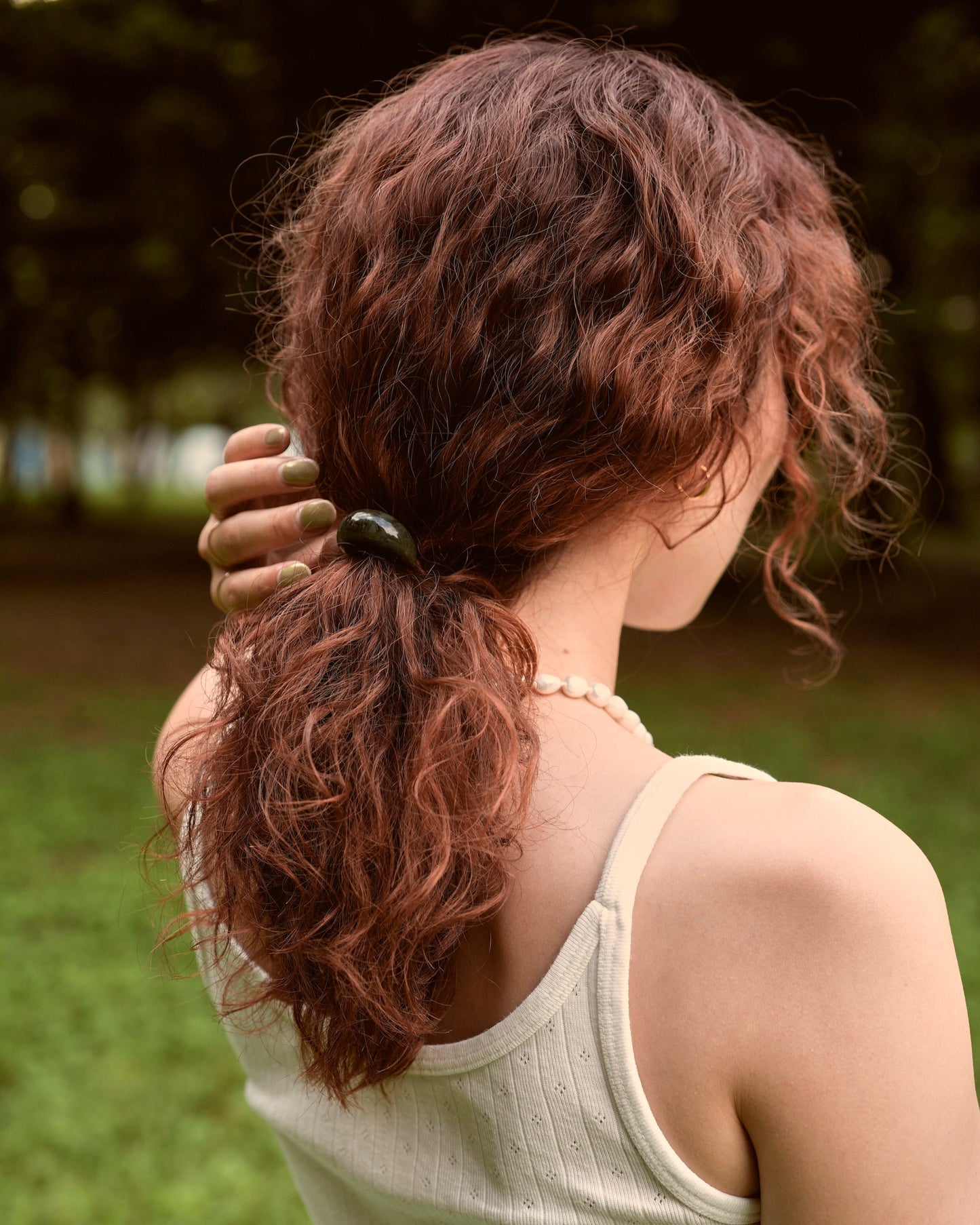 Marble Mini Pony Cuff / Malachite