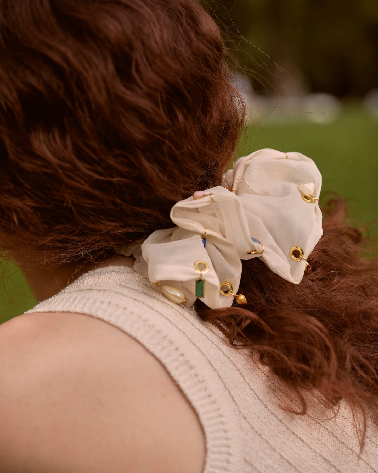 Charm Scrunchie / Gold