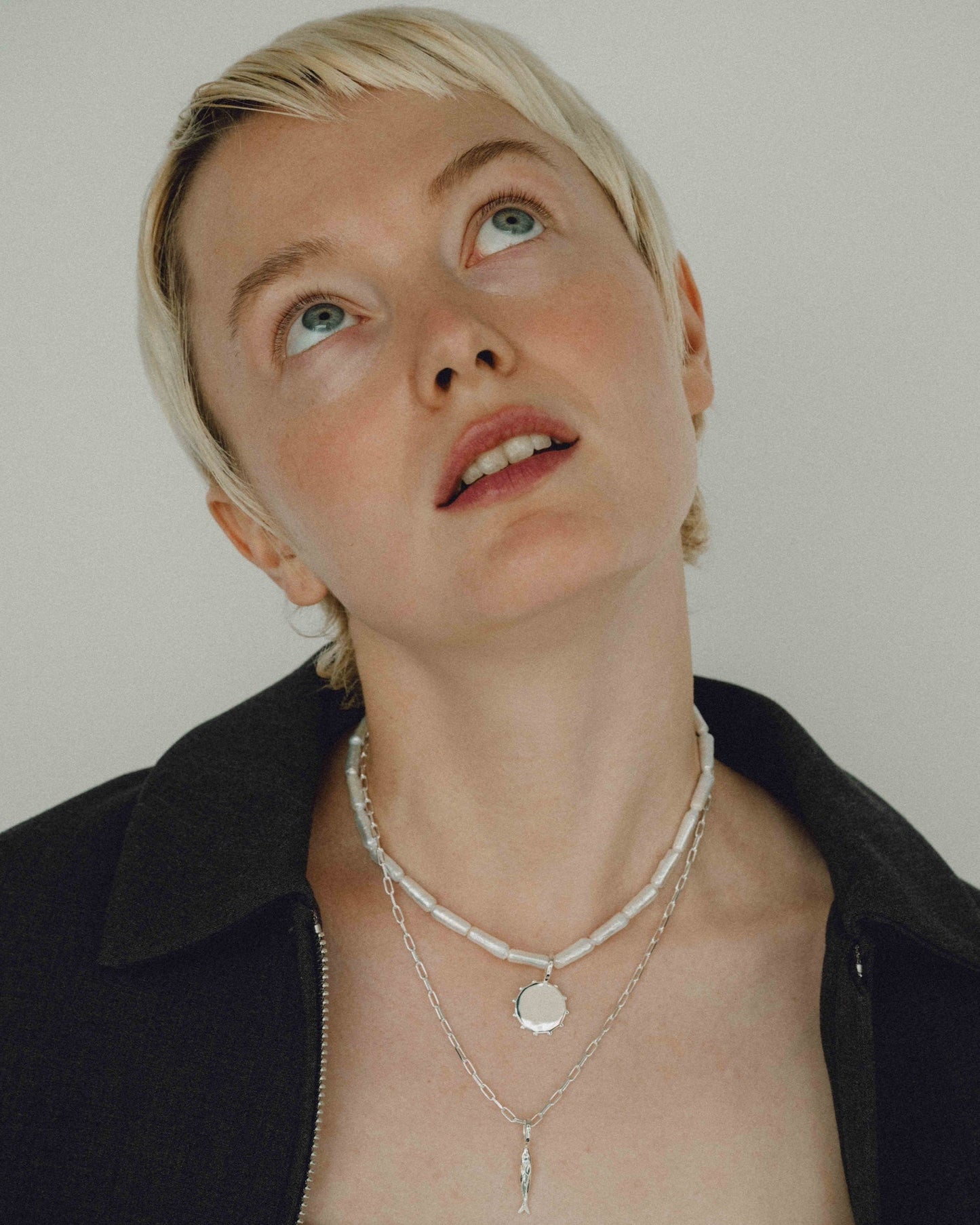 Stick Pearl Necklace（Gold / Silver）