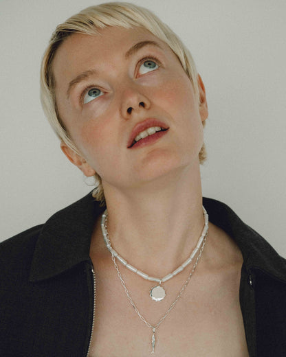 Stick Pearl Necklace（Gold / Silver）