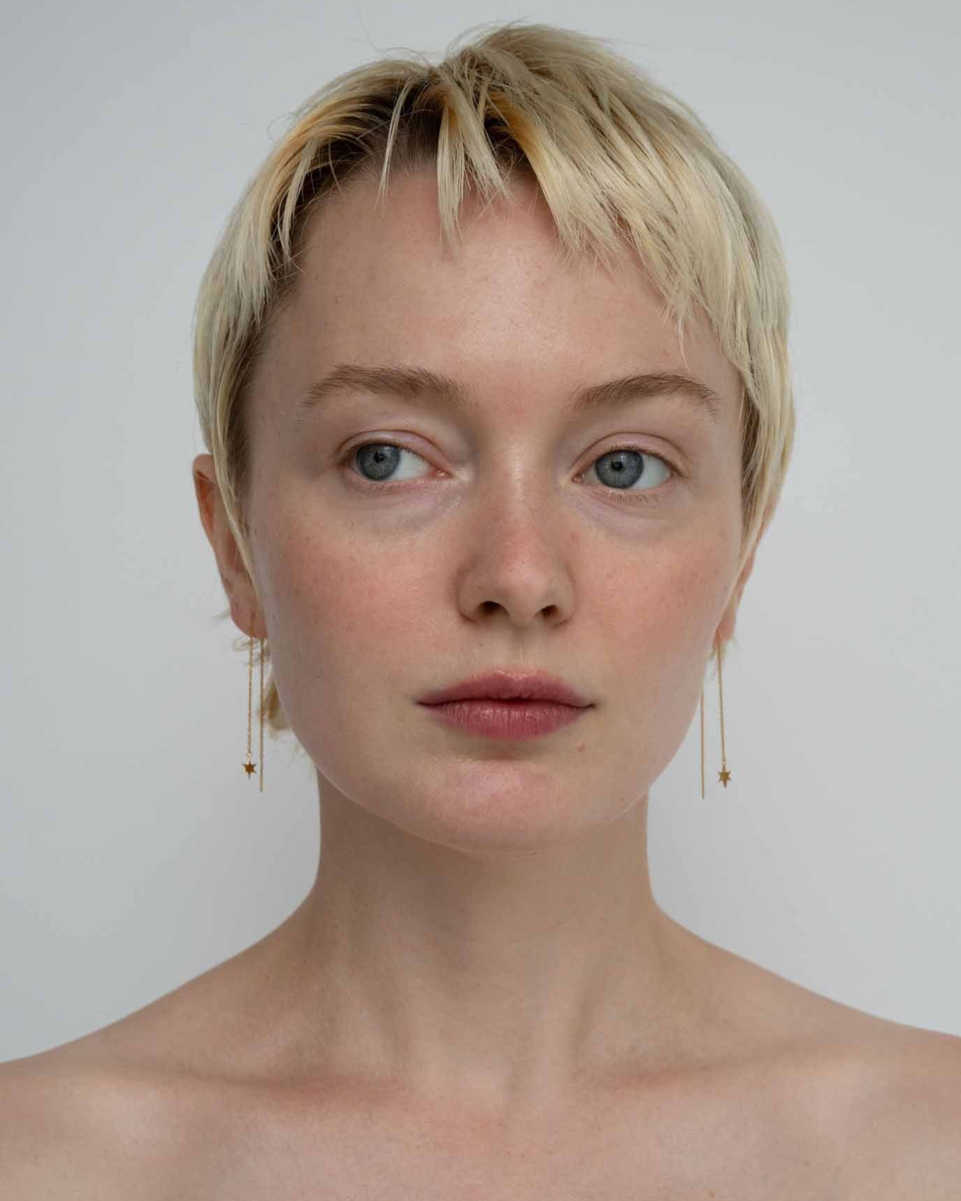 Sparkle Chain Pierce 片耳（Gold / Silver）