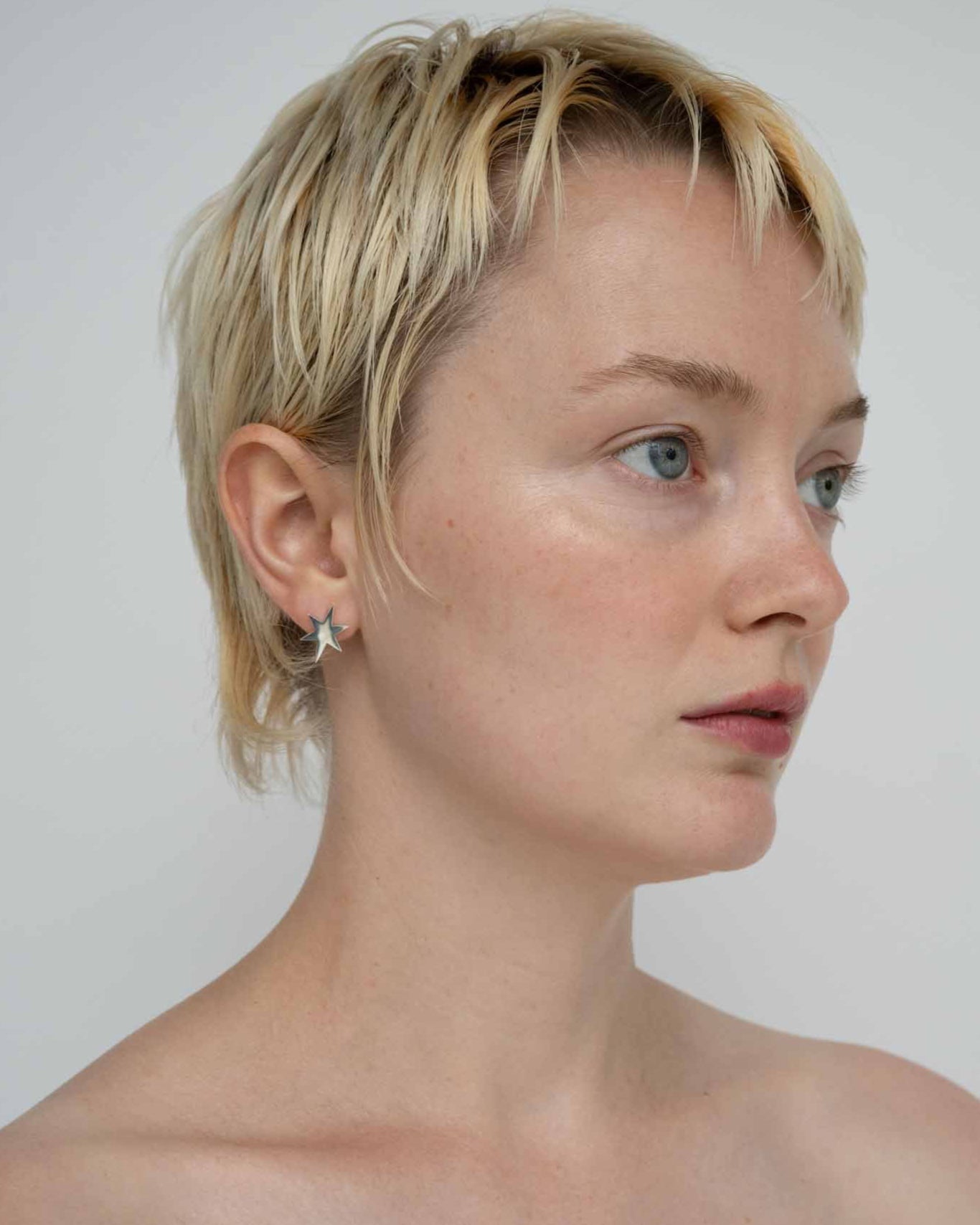 Sparkle Studs L 片耳 / Silver