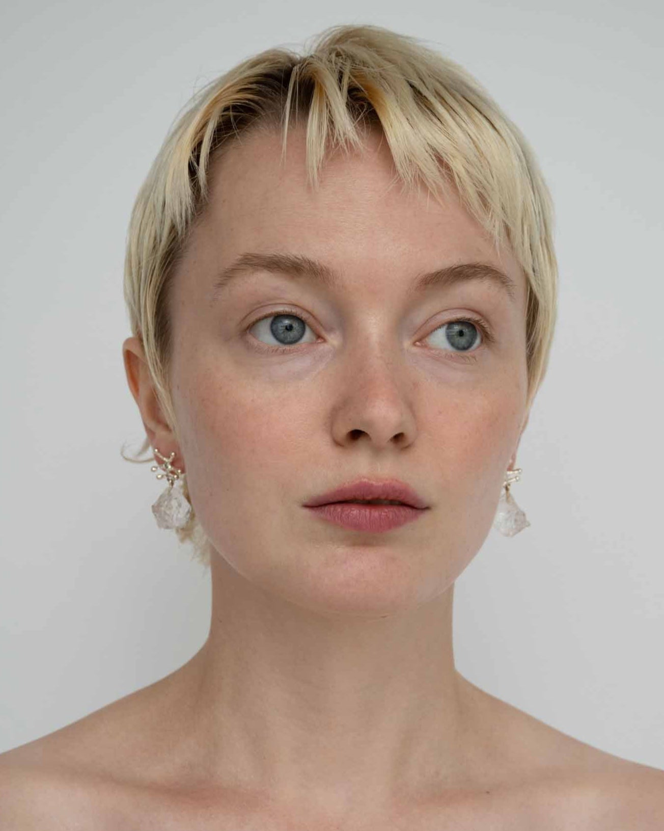 Nuria Pierce Crystal / Silver