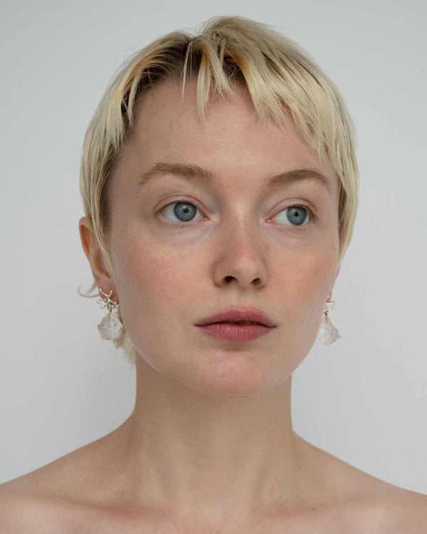 Nuria Pierce Crystal / Silver