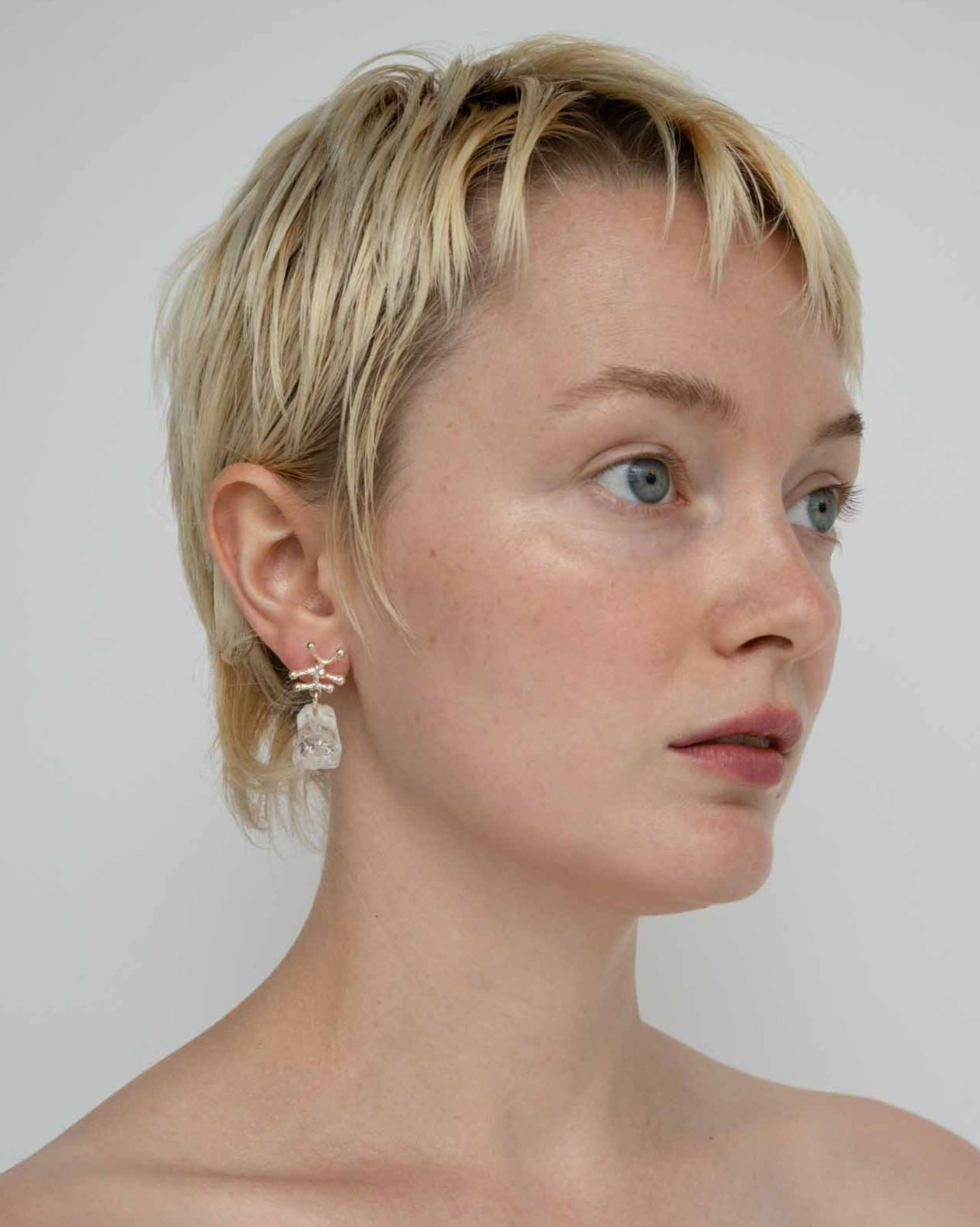 Nuria Pierce Crystal / Silver