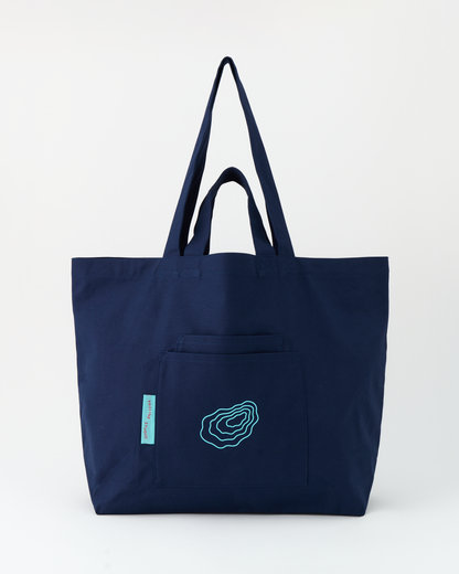 Oyster Big Tote Bag / Navy