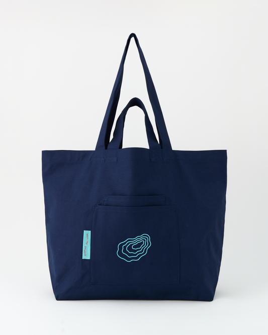 Oyster Big Tote Bag / Navy