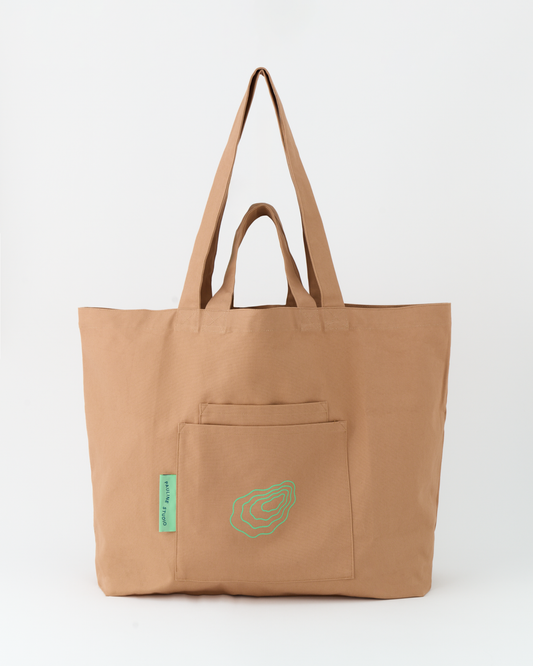 Oyster Big Tote Bag / Beige
