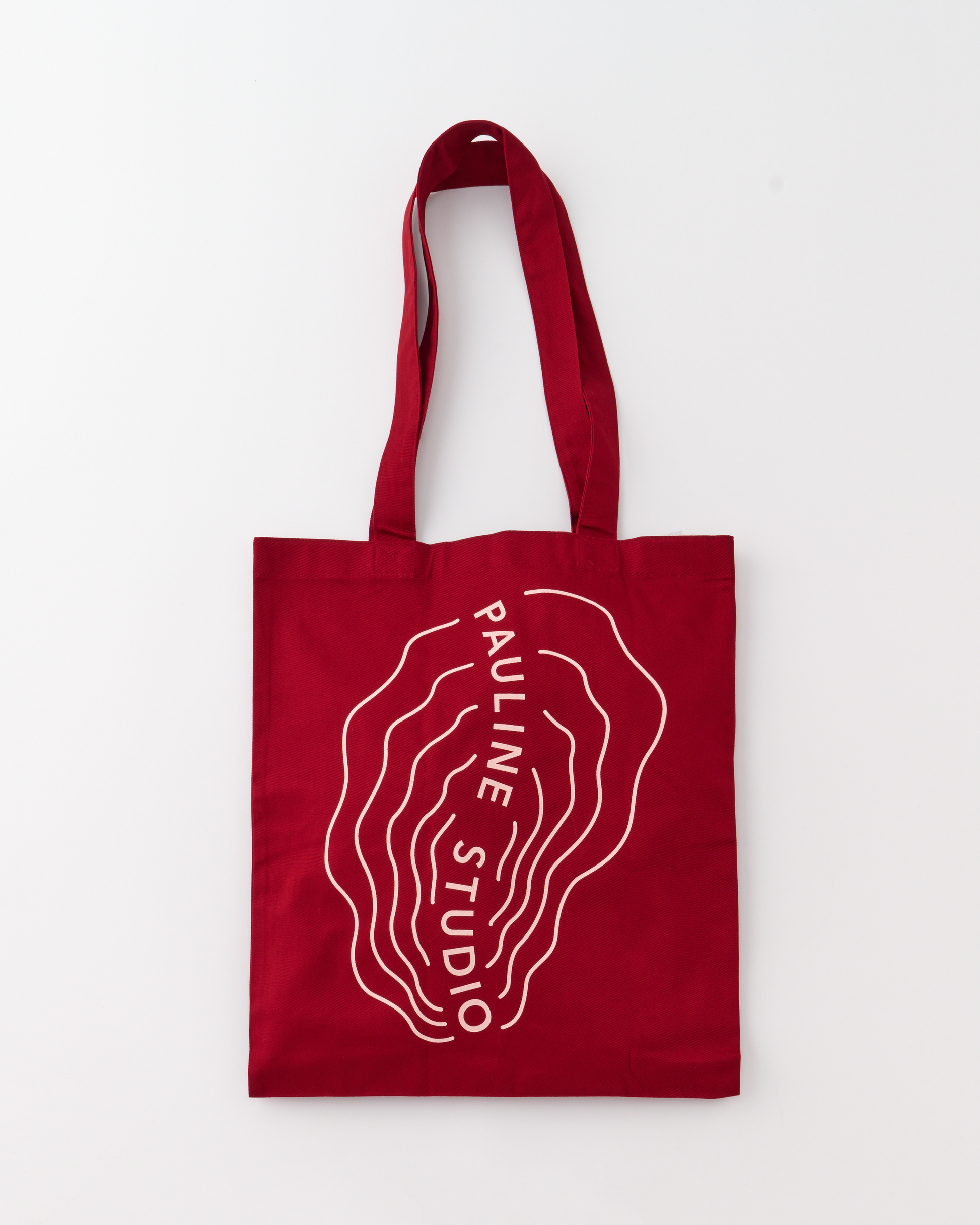 Munsingwear ロゴ入り赤トートバッグ Oyster Tote Bag M ＜PAULINE STUDIO＞