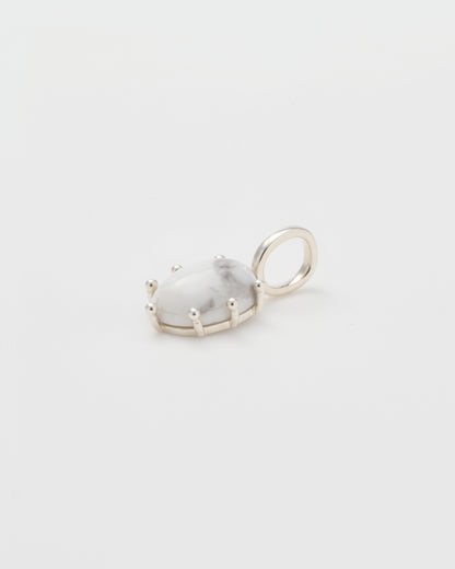 10月1日発送予定【予約商品】Stone Charm Howlite / Silver