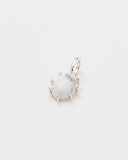10月1日発送予定【予約商品】Stone Charm Howlite / Silver