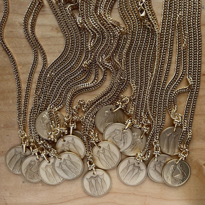 Heads Tails Coin Necklace