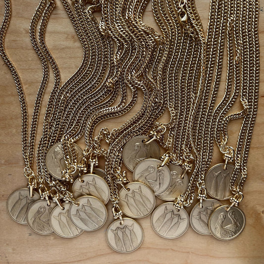 Heads Tails Coin Necklace