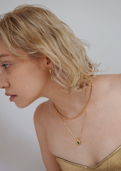 Ball Chain Choker 38cm（Gold / Silver）