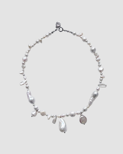 【Coming soon...!】OOAK Pearl Necklace / White