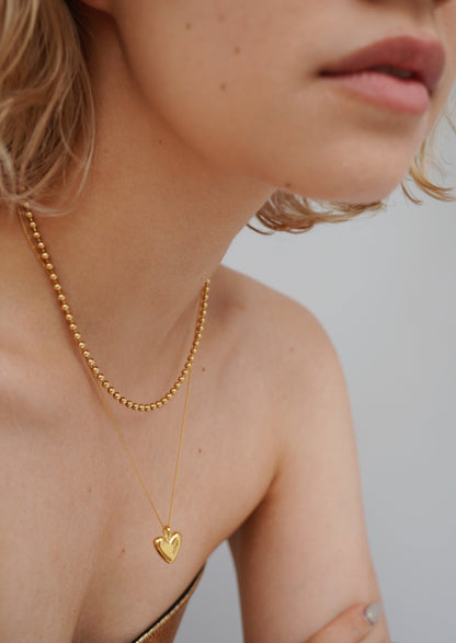 Ball Chain Choker 38cm（Gold / Silver）