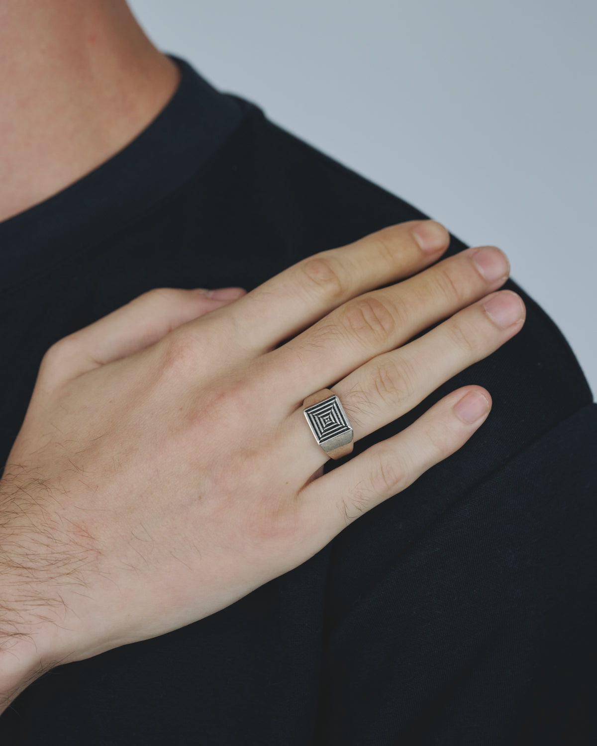 Portal Square Ring / Silver