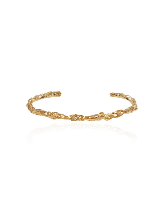 Melies Wrinkled Bangle / Gold