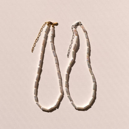 Stick Pearl Necklace（Gold / Silver）