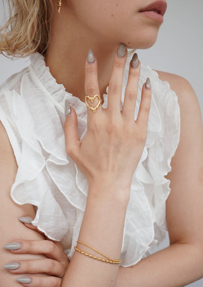 Carmen Heart Ring / Gold