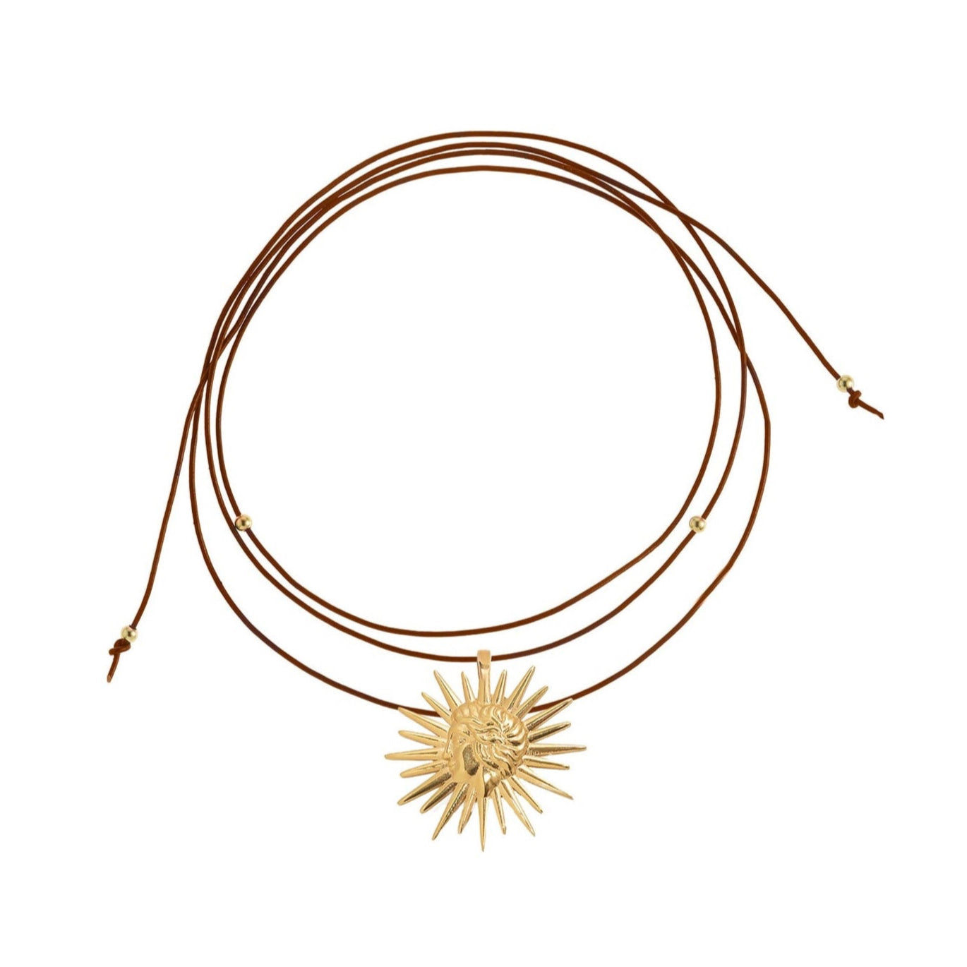Sun Leather Choker