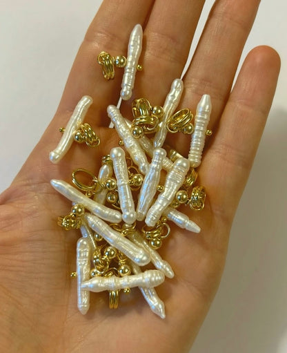 Pearl T Bar Necklace / Black Onyx＜予約商品＞