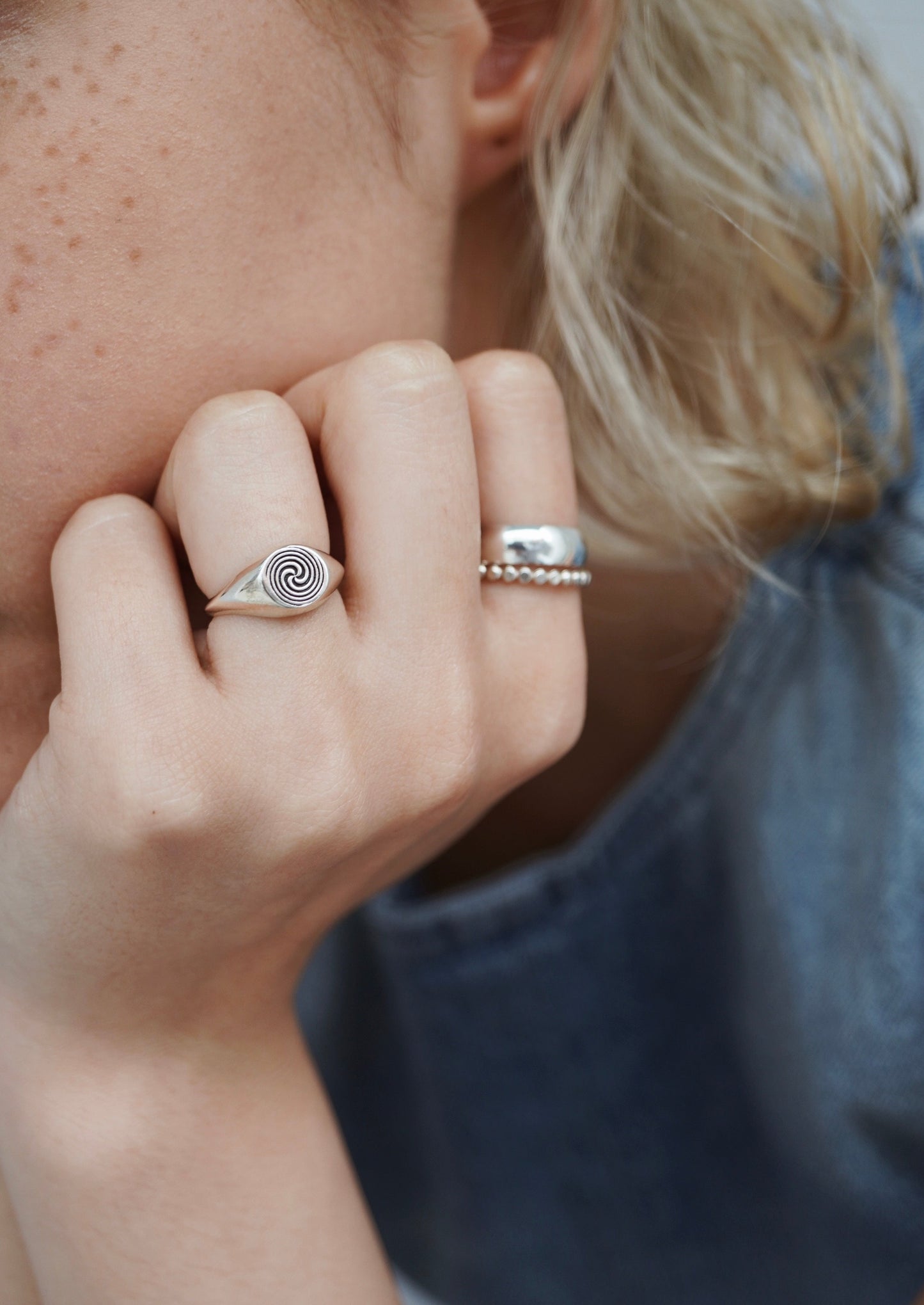 Hypnosis Circle Ring / Silver