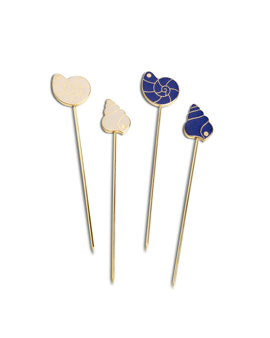 Pearl Shell Cocktail Picks 4 Set