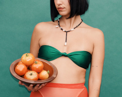 OOAK Pearl Necklace / Black