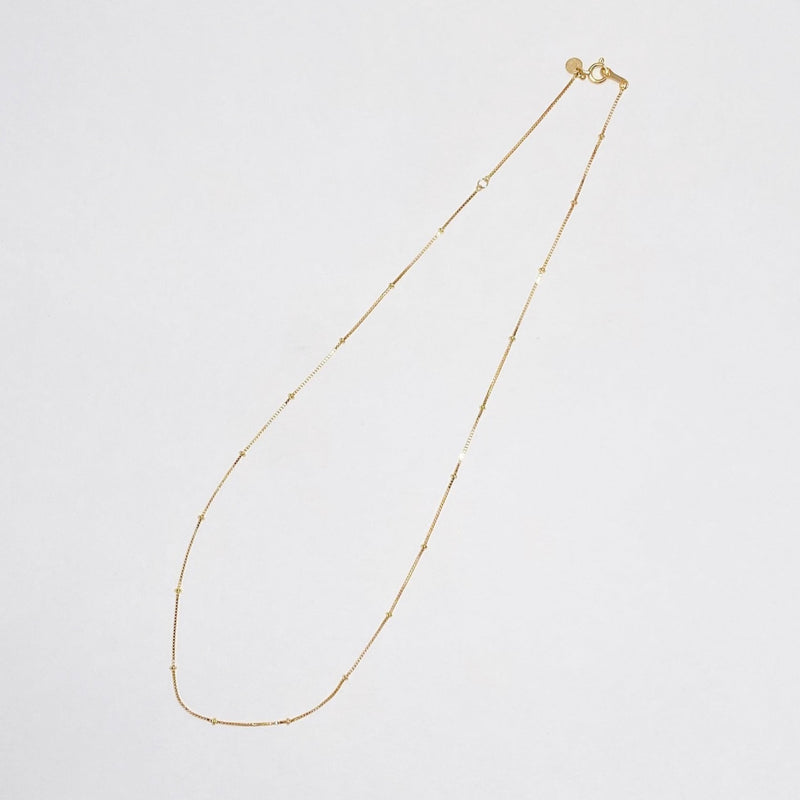 Fine Skip Chain Necklace / 18K
