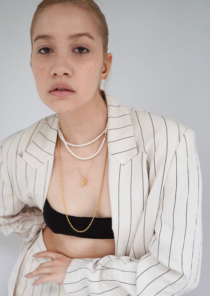Ball Chain Necklace Long 66cm（Gold / Silver）