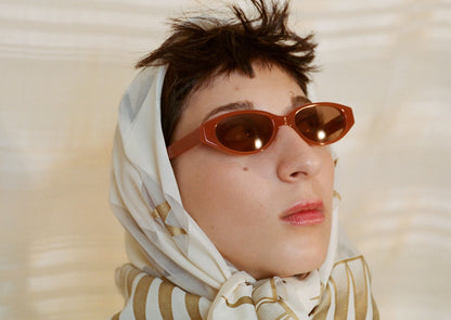 Simone Sunglasses / Orange Brown