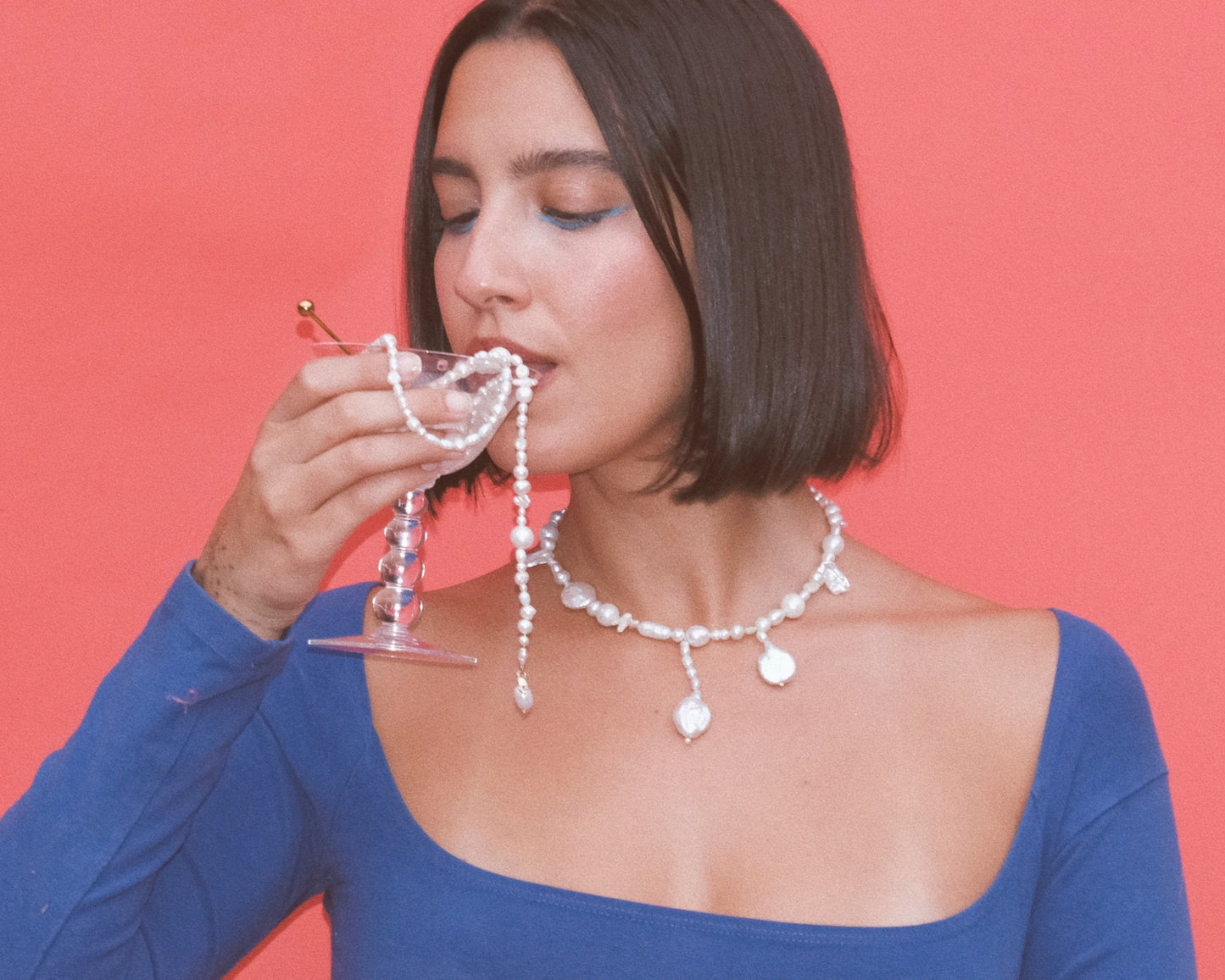 OOAK Pearl Necklace / White