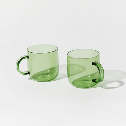 Glass Cup Set / Green