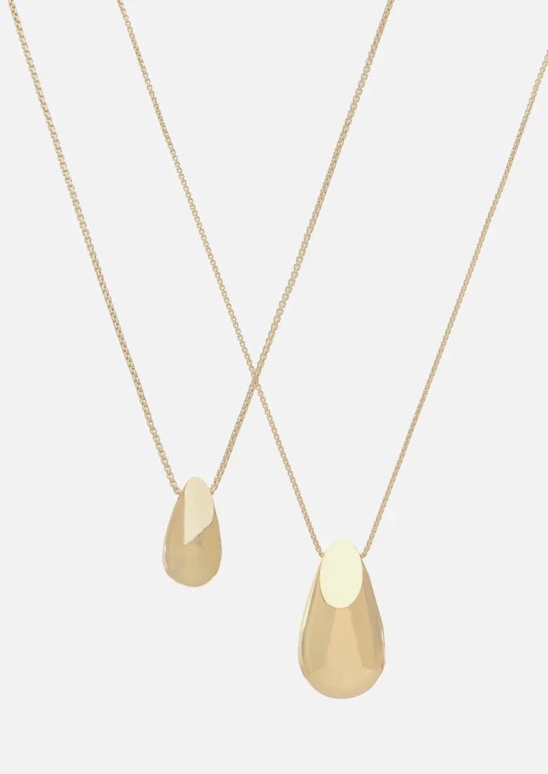 Modernist Drop Necklace L（Gold / Silver）　