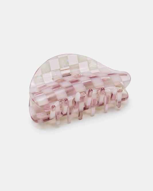 COMING SOON!【5/9 12:00pm】Checker Claw Clip / Smoky Quartz x Clear