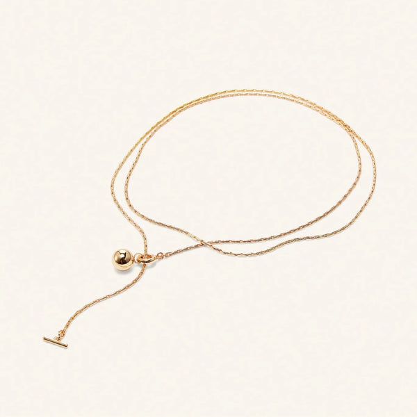 Constance Wrap Chain Necklace / Gold