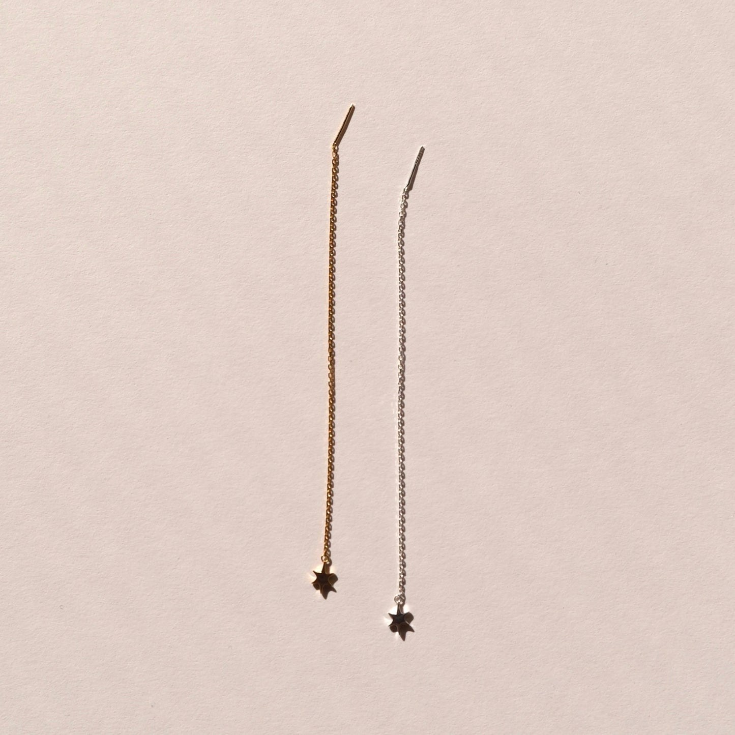 Sparkle Chain Pierce 片耳（Gold / Silver）