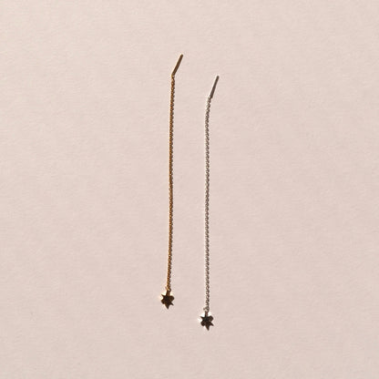 Sparkle Chain Pierce 片耳（Gold / Silver）