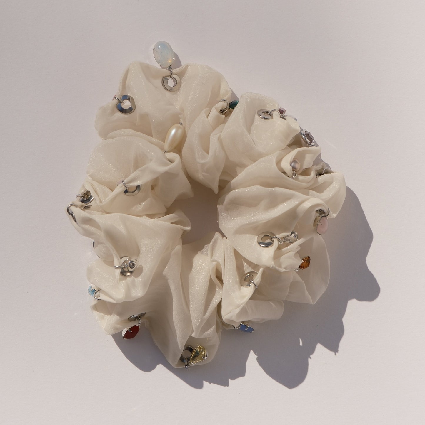 Charm Scrunchie / Silver