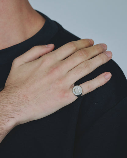 Smiley Ring / Silver