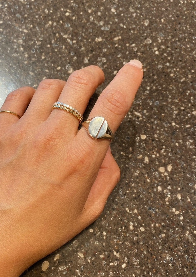 Divided Sign Ring / silver　