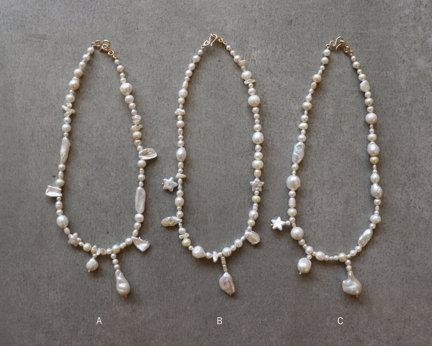 OOAK Pearl Necklace / White