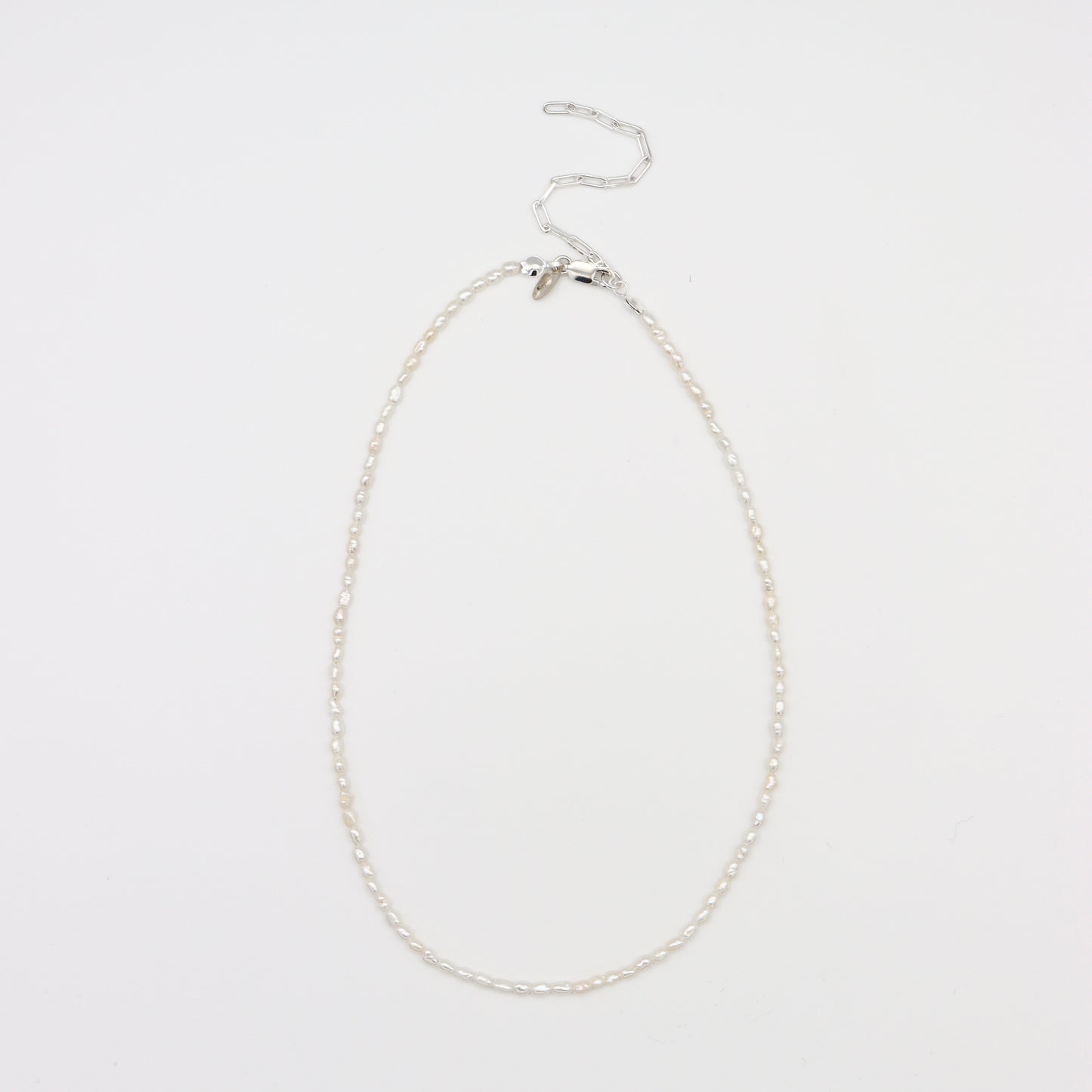 Rice Pearl Necklace / Tiny（Gold / Silver）