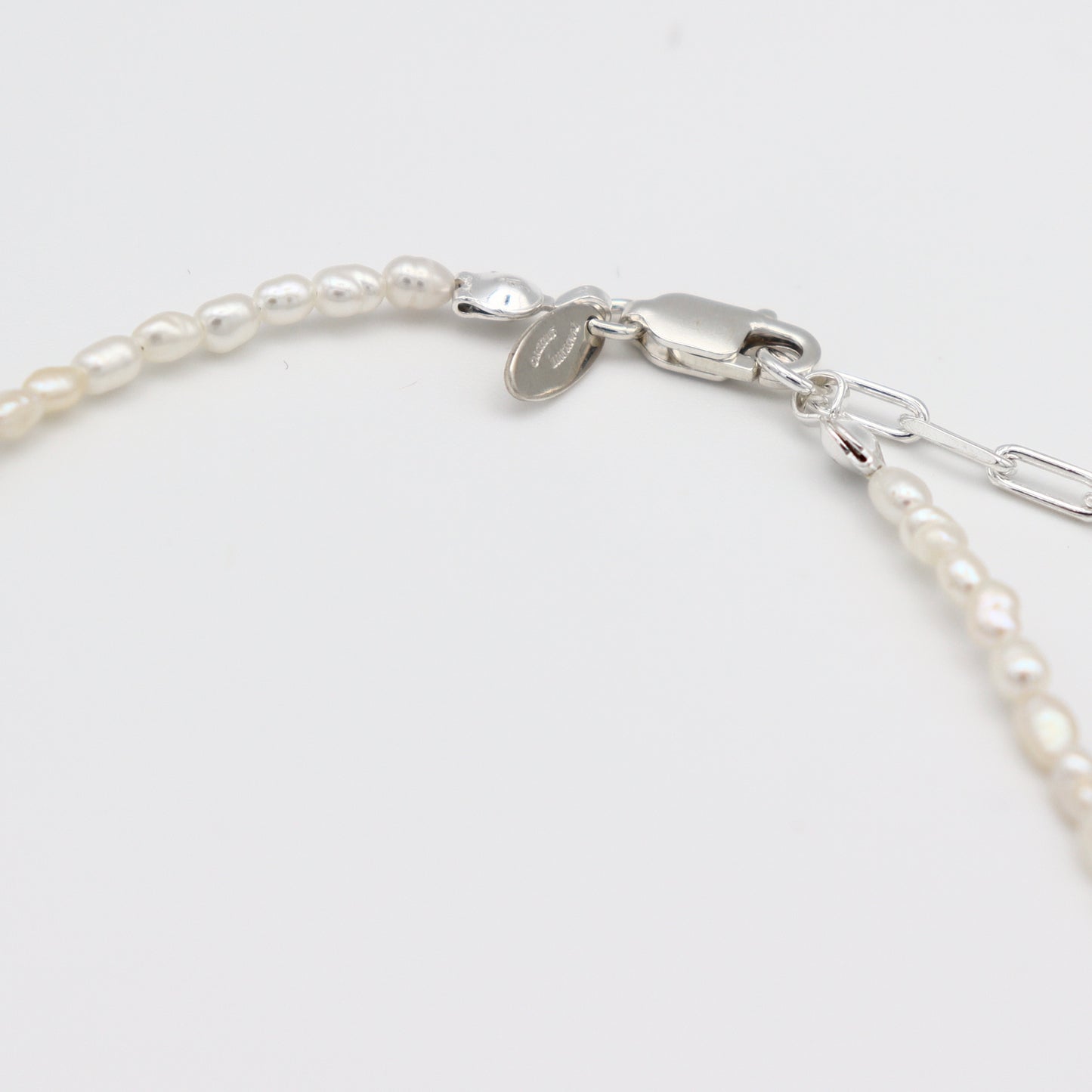 Rice Pearl Necklace / Mid（Gold / Silver）