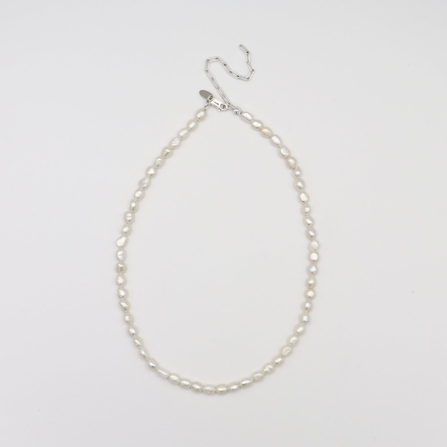 Rice Pearl Necklace / Mid（Gold / Silver）