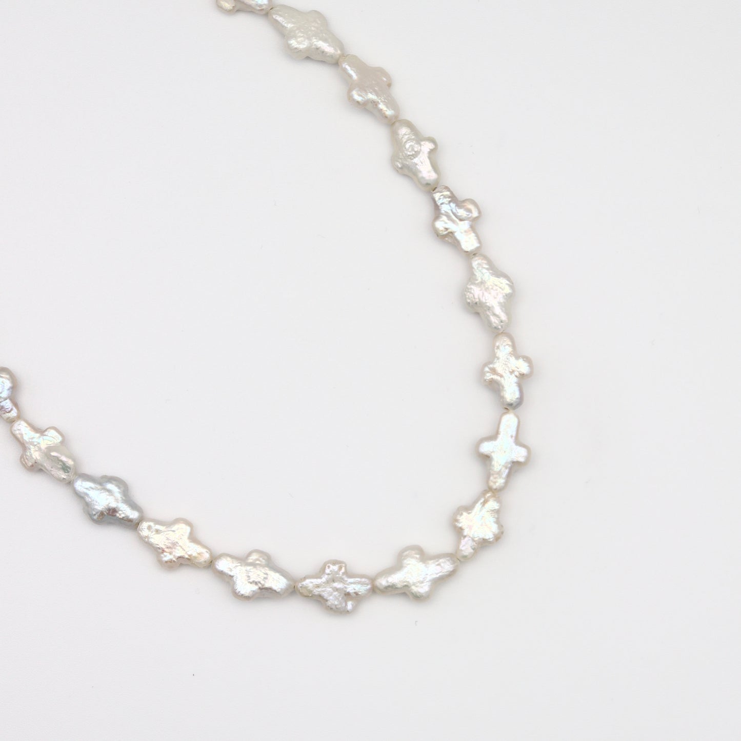 Cross Pearl Necklace（Gold / Silver）